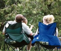 Families camping